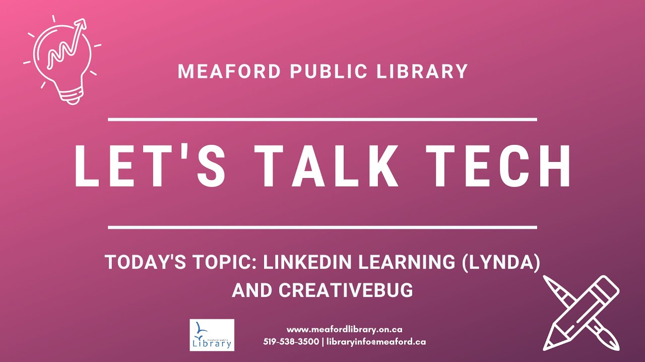 Let's Talk Tech - LinkedIn Learning and Creativebug