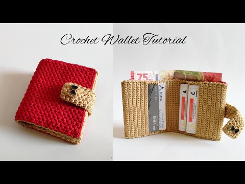 Tutorial Dompet Rajut Terbaru Furing Sederhana Crochet Purse Part 2
