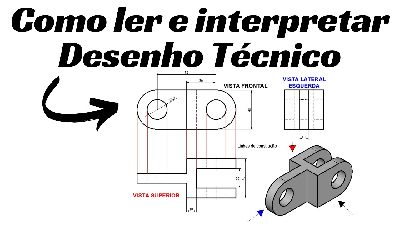 Como ler e interpretar desenho técnico mecânico