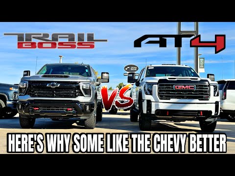 2025 GMC Sierra 3500 AT4 VS Chevy Silverado 3500 Trail Boss: This Is Why Some Choose The Chevy