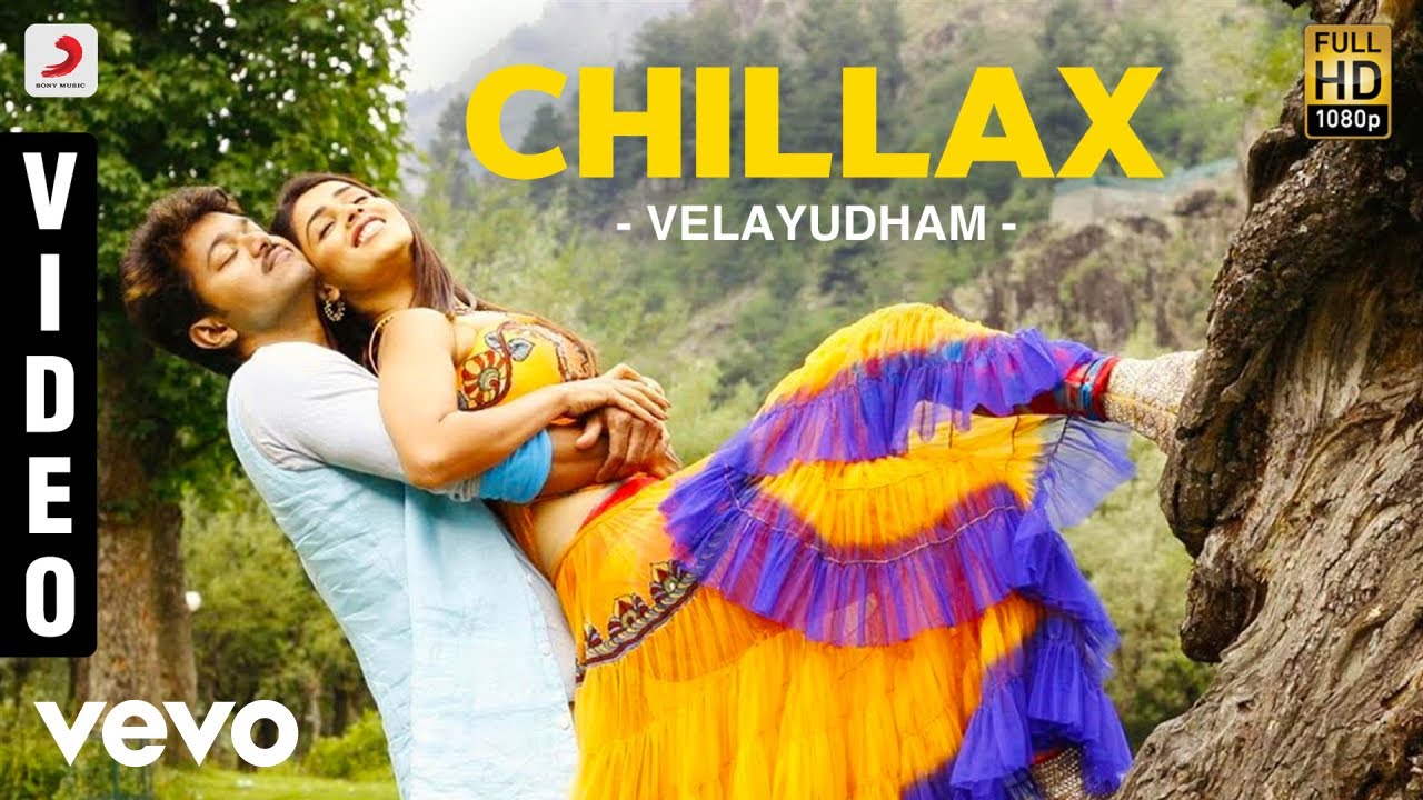 Chillax Lyrics  | Velayudham | Genelia D’Souza, Hansika Motwani, Saranya Mohan, Vijay | Charulatha Mani, Karthik | Vijay Antony