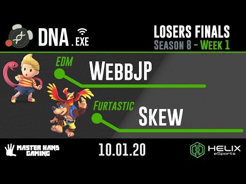 DNA.EXE S8:W1 - EDM | WebbJP (Lucas) Vs. Furtastic | Skew (Banjo) - Losers Finals