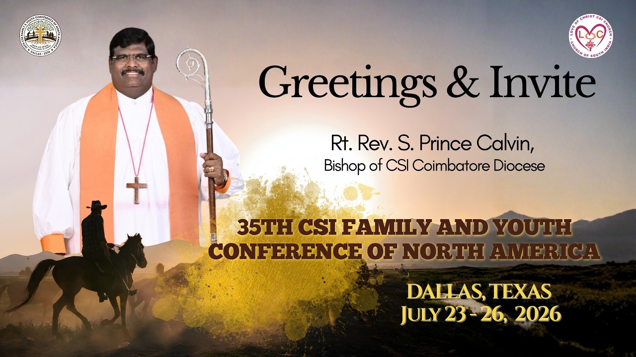 Rt. Rev. S. Prince Calvin - Greetings & Invite