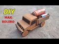 How To Make Mahindra RC Bolero Maxi Truck With Cardboard DIY