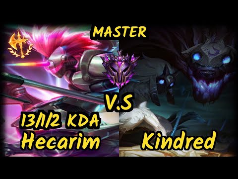 FNC Broxah (HECARIM) vs KINDRED - 13/1/2 KDA JUNGLE GAMEPLAY - EUW Ranked MASTER