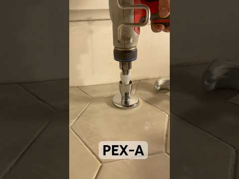 Toilet Supply Valve. PEX-A Plumbing. #diy #construction #tools