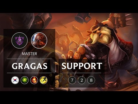 Gragas Support vs Janna - KR Master Patch 9.2