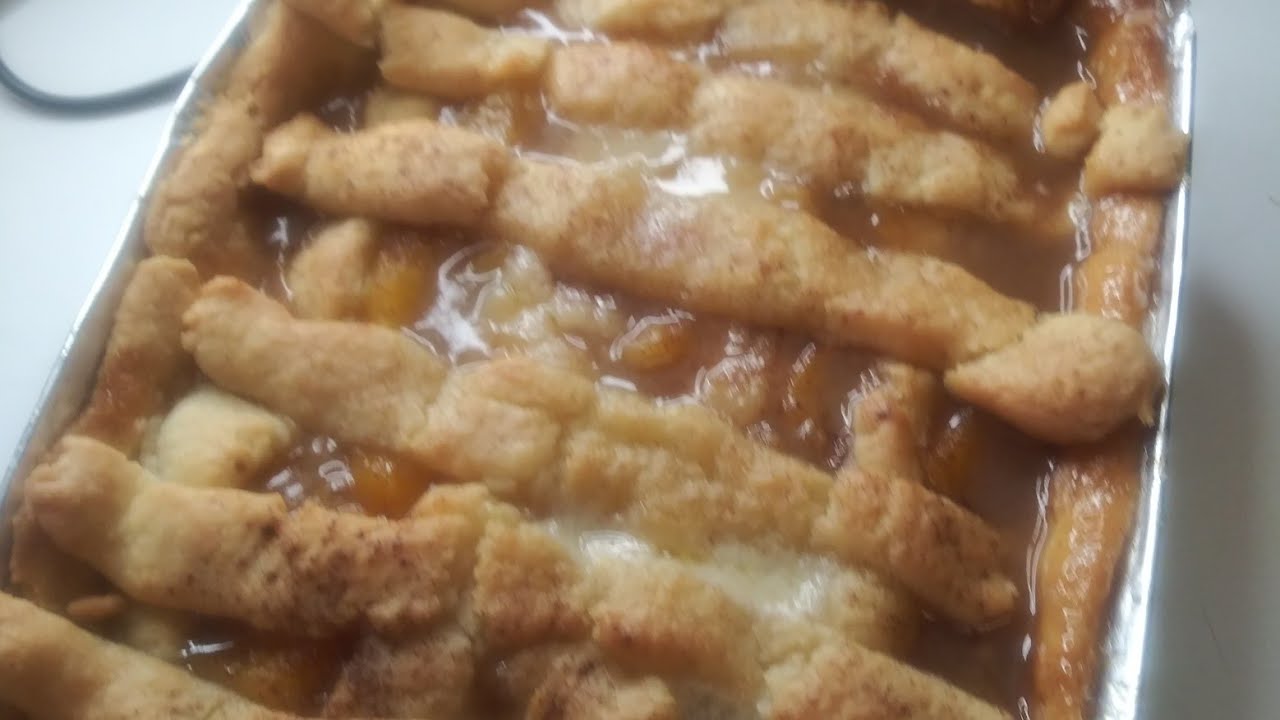 AIR FRIED PEACH COBBLER!!! Perfect for Sunday Dinner!