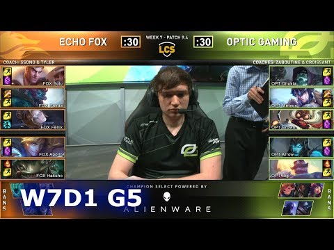 FOX vs OPT | S9 LCS Spring 2019 Week 7 Day 1 | Echo Fox vs OpTic Gaming W7D1