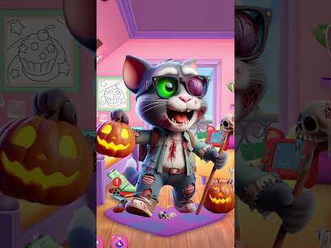 Talking tom friends + Zombies 🗿☠️👽 #talkingtom