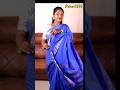 Royal Blue Semi Mysore Crepe Silk Saree Shorts SemiMysoreSilk PrathuuaDivaah Crepesilk Silk