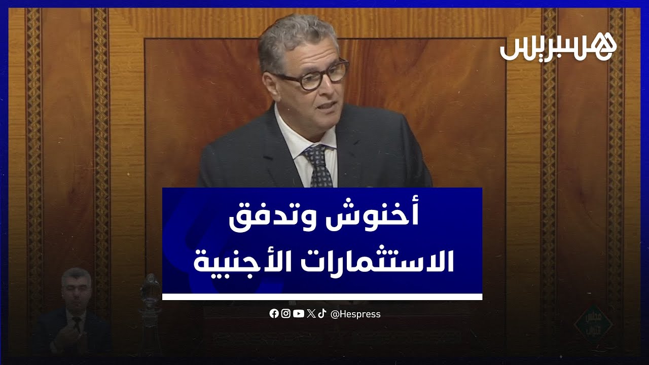 أخنوش: الاستثمارات الأجنبية المباشرة حققت رقما قياسيا بالمغرب thumbnail