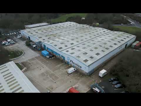 Insight into the swimming pool manufacturing process at Plastica with an aerial tour