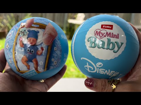 My Mini Baby Disney ✨🩵 Is This Better Than Series 2❓🤔 @ZuruToys Silicone reborn baby dolls [asmr]