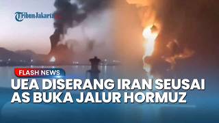 MENCEKAM! Rudal & Drone Iran Mengarah ke UEA, Kilang Minyak Terbakar & Kapal Meledak