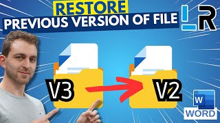 MS Word: Restore previous version of a file that has been saved over