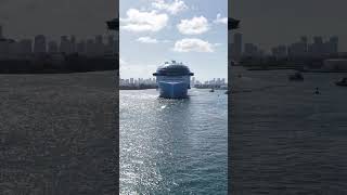 Icon of the Seas #royalcaribbean Front Drone View July19 2025 #miami #cruise #cruiselife #portmiami