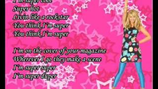 Hannah Montana -Supergirl With Lyrics