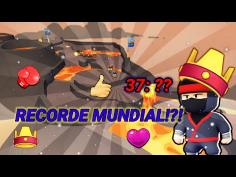 🔥RECORDE MUNDIAL?! MEU MELHOR TEMPO NO LAVA RUSH!! - Stumble Guys