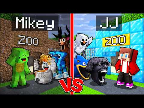 Mikey POOR vs JJ RICH Mutant Zoo in Minecraft (Maizen)