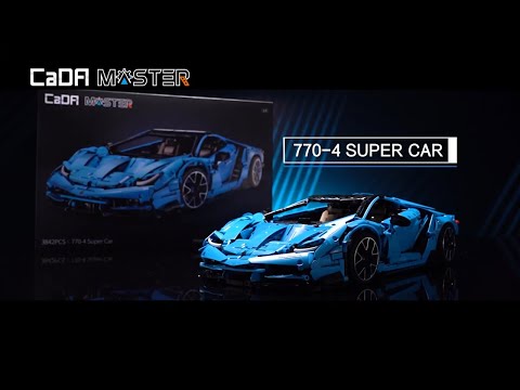 Vidéo CaDA Véhicules 1:8 C61041W : 770-4 Super Car - Master Series 1:8