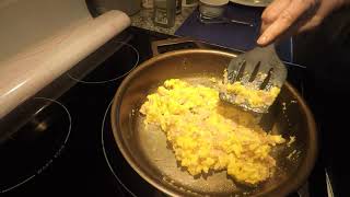 Scrambled Eggs in New Stargazer Cast Iron Pan - How Did It Perform? Also cleaning/maintenance tips!