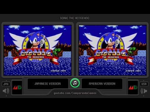 Regional Differences [06] Sonic The Hedgehog (USA vs JPN) Genesis vs Mega Drive (Region Comparison)