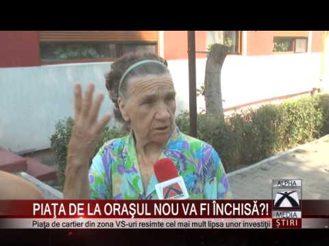 PIAŢA DE LA ORAŞUL NOU VA FI ÎNCHISĂ