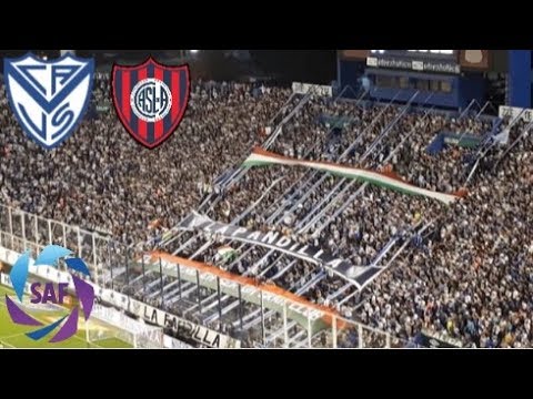 "Hinchada Vélez vs San Lorenzo | Goles y Jugadas | Superliga Argentina 2017/18 | Fecha 23" Barra: La Pandilla de Liniers • Club: Vélez Sarsfield