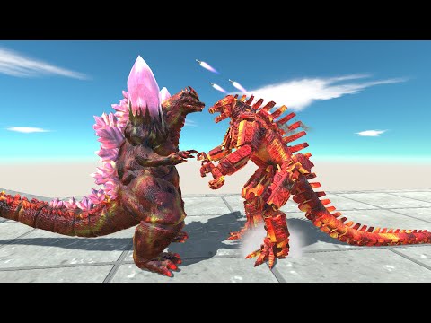 NEW GREAT WAR SPACE GODZILLA LAVA VS ALL TEAM MONSTER MECHA GODZILLA 2021 LAVA DEATH RUN - ARBS