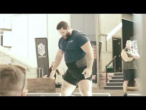 170kg/375lb stone to shoulder for reps.