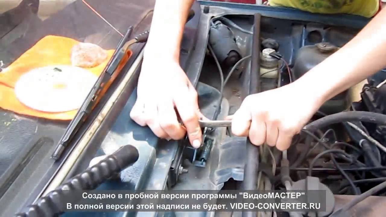 настройка замка капота ваз 2107
