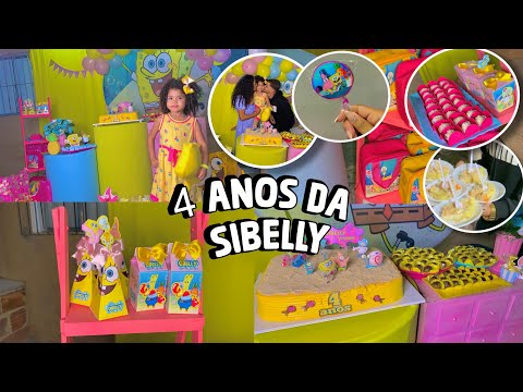 SIBELLY'S 4TH BIRTHDAY PARTY | SPONGEBOB | vlog