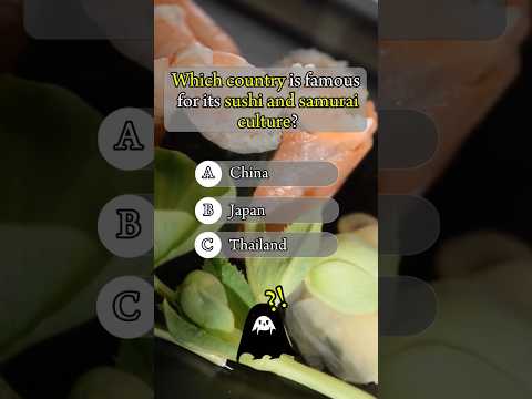 Can You Guess Which Country Is Famous for Sushi 🍣 and Samurai 🗡️?#TestYourKnowledge#quizess#shorts