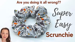 How to Make a Scrunchie - Easy Way!!