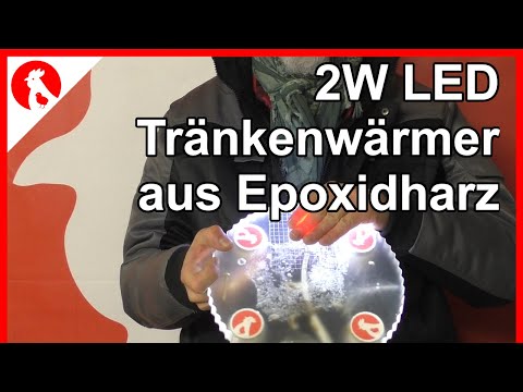 146 LED 2W Drinking Water Heater Experiment with Epoxy Resin - Jensman and the Huhns