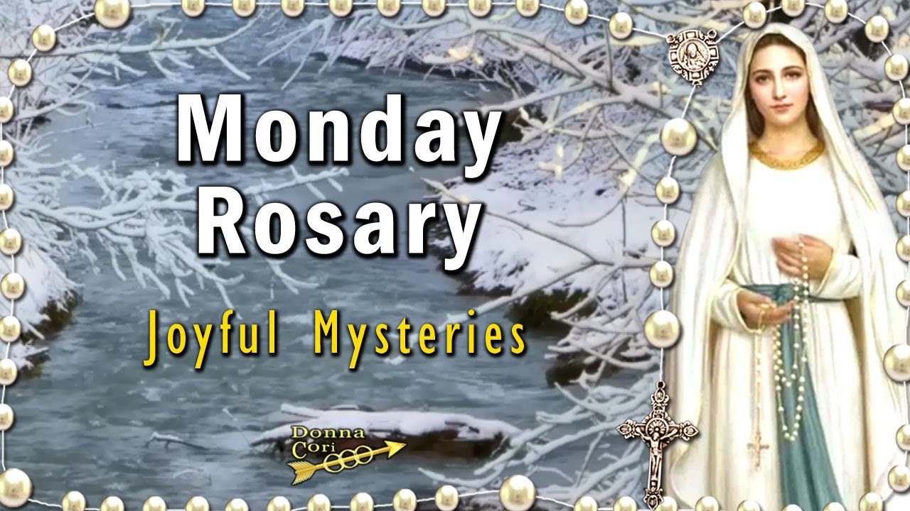 TODAY's ROSARY Monday 🙏 Joyful Mysteries Rosary, FEBRUARY 10, 2025, Scenic Snowy Creek