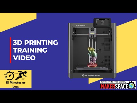 3D Printing Training Video For Flashforge Adventurer 5M Printers