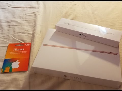 iPad Pro 9.7 (2016) 128GB (ROSE GOLD) and Apple Pencil unboxing