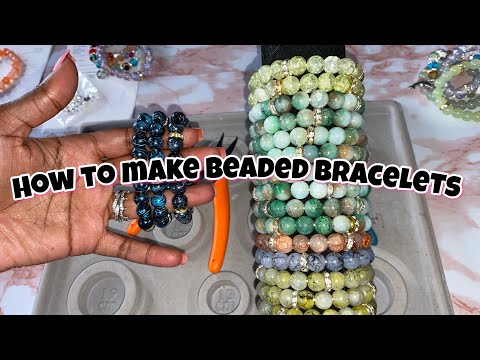 HOW TO MAKE BEADED BRACELETS | BRACELET MAKING TUTORIAL | No Needle Needed