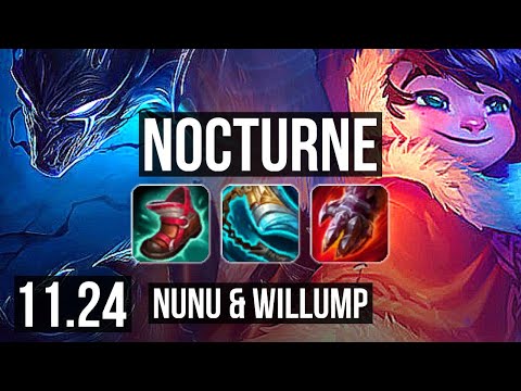 NOCTURNE vs NUNU (MID) | 1/0/4, 400+ games | KR Diamond | 11.24