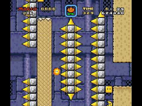 [SMW Hack - Super Mario /v/orld] 2-10(N):Hothead Hop