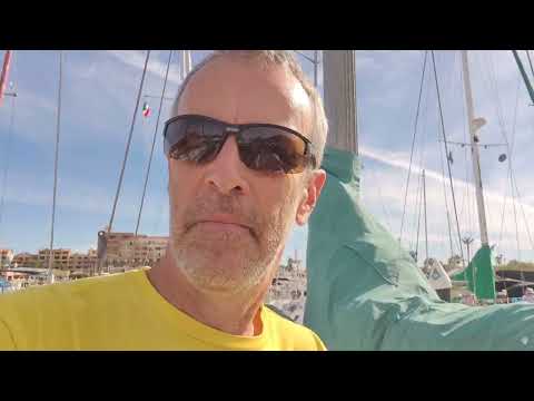 Launching an Alberg 37 in San Carlos, Sonora