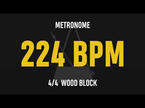 224 BPM 4/4 - Best Metronome (Sound : Wood block)