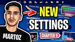 Martoz NEW Settings in Fortnite Chapter 5! (BEST STRETCH RES)