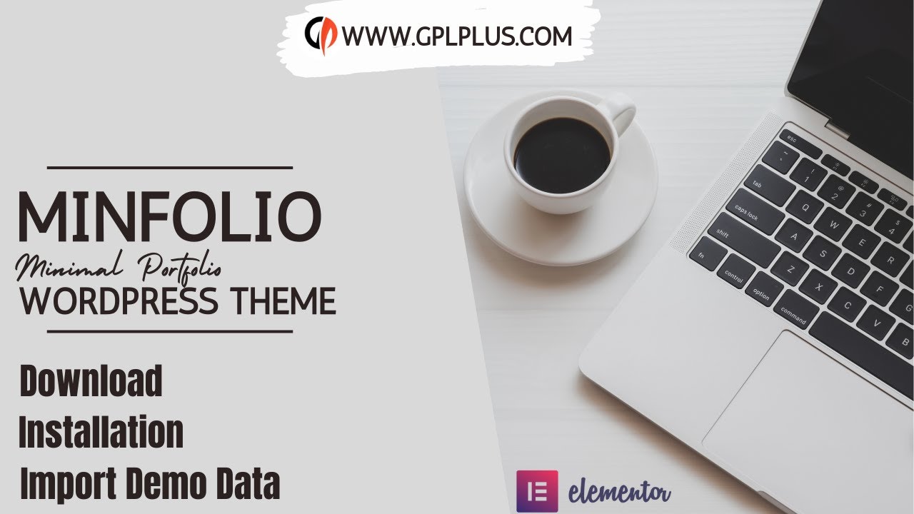 Minfolio – Minimal Portfolio WordPress Theme Download, Installation and Import Demo Data