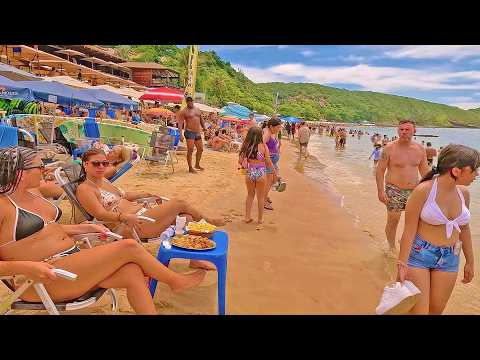 🇧🇷 Beach Walk João Fernandes, Buzios Rio de Janeiro Cool Beach 4k Part 2