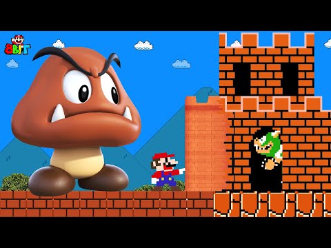 Super Mario Bros. but What if Mario touches everything turns REALISITC? | Game Animation