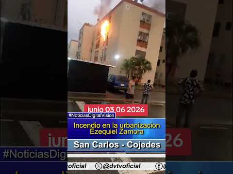Incendio en la urbanizacion Ezequiel Zamora  #cojedes #envideo #venezuela #digitalvision