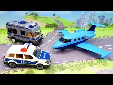 Мультики про машинки - мультики для детей с игрушками м ашинками - Полицейская ловушка.